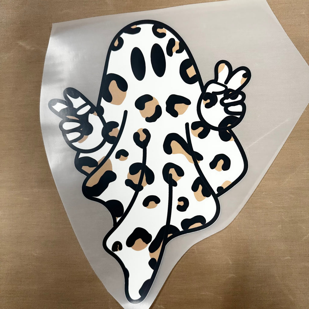 Groovy Cow Print Ghost DTF
