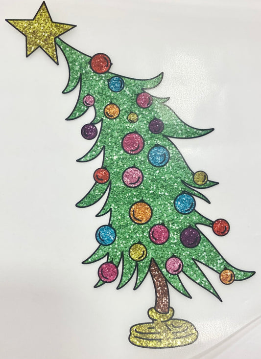 Sparkly Christmas Tree DTF print