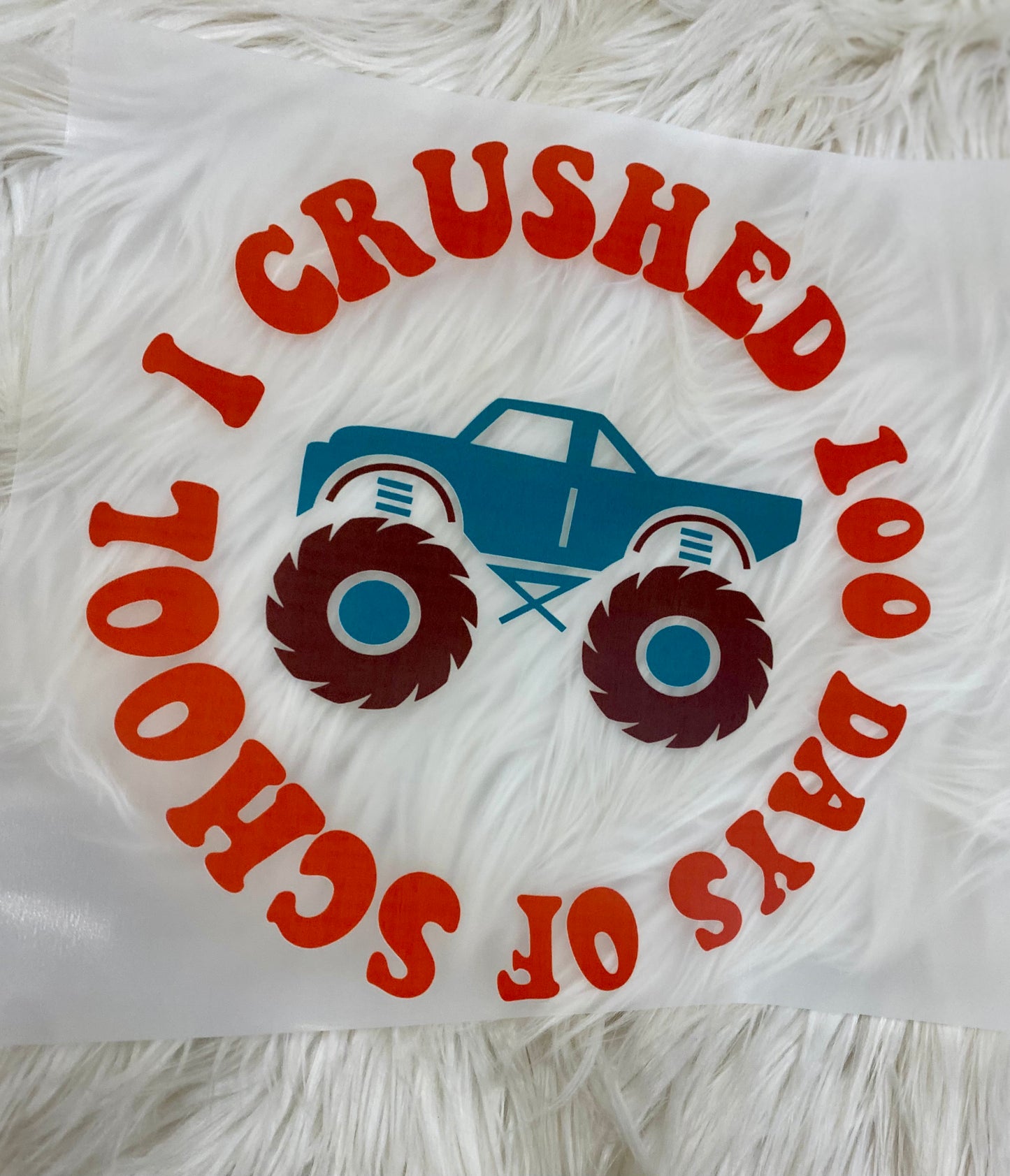 Crushed 100 Days of School (Red Letters) Tees & DTF