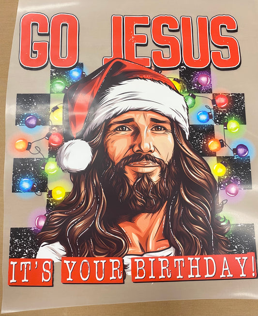 Go Jesus DTF Print