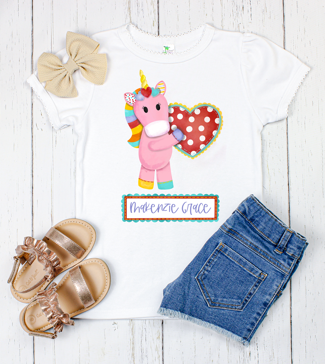 Unicorn Love Kids Tees, Raglans Sweatshirts, and Onesies